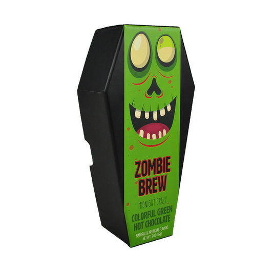 Coffin Cafe Zombie Brew Colorful Green Hot Chocolate (3oz Coffin Box)
